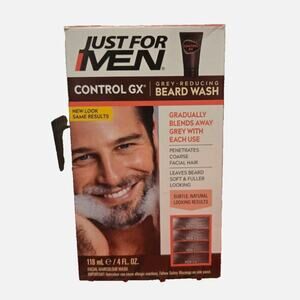 Just For Men Control GX Grey Reducing Beard Wash 118ml 4 fl oz New in Box